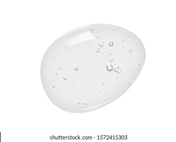 Liquid gel texture. Clear beauty serum drop. Transparent skin care product  swatch isolated on white background - Shutterstock ID 1572415303