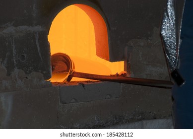 Liquid Glass In A Glass Kiln