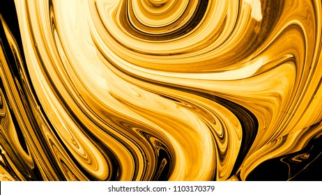 Liquid gold abstract background.