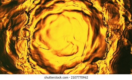 Liquid golden splash texture, abstract beverages background. Whisky, rum, cognac, tea or oil. - Shutterstock ID 2107770962