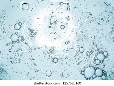 Liquid hyaluronic acid gel on a digital screen of microscope