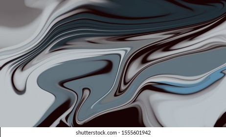 Liquid marble pattern gray tone abstract background - Shutterstock ID 1555601942