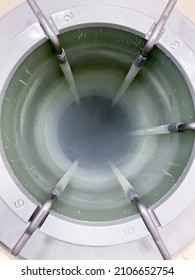 Liquid Nitrogen Tank As Seen From The Top. Such Tanks Are Used For Storage Of Frozen Biological Material, Including Egg Cells, Sperm, Cancer Cell Lines, Stem Cells, And Research Samples.