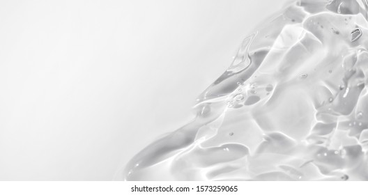 Liquid Transparent Gel Grey Background