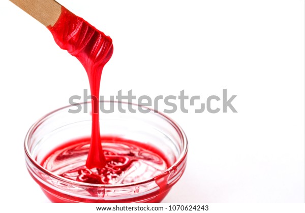 Liquid Wax Hair Removal On Wooden Stock Photo Edit Now 1070624243