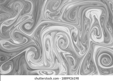 Liquify Swirl Black White Color Art Stock Photo 1889926198 | Shutterstock