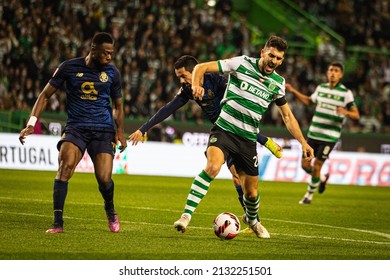 Lisboa, Portugal - 03 02 2022 - FPF Taça De Portugal - Sporting CP Vs. FC Porto; Paulinho Gets Fouled During Game