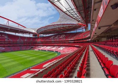 Lisboa, Portugal - April 2018:  View Of Estadio Da Luz - The Official Arena Of FC Benfica