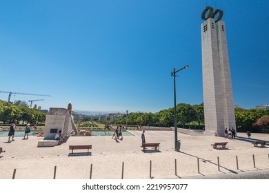 Lisboa, Portugal - July 24 2016: View From Jardim Amália Rodrigues.