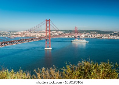 Lisbon and 25th of April Bridge - Portugal