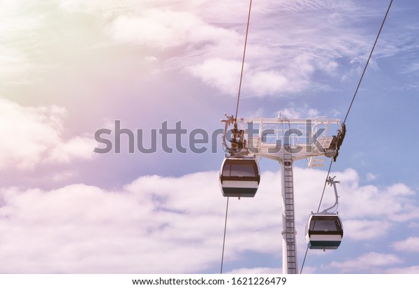 Lisbon cable car summer sun\
view