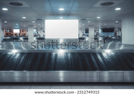 Similar – Image, Stock Photo Conveyor belt inside a warehouse