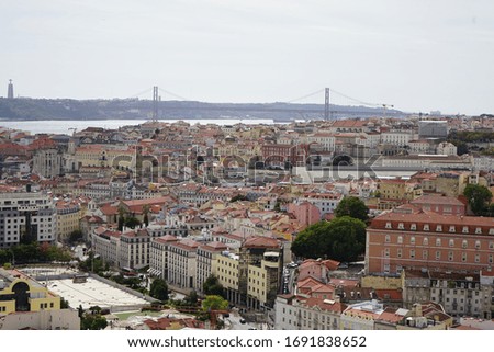 Similar – Foto Bild Erleuchtetes Lissabon un der Tejo nach Sonnenuntergang