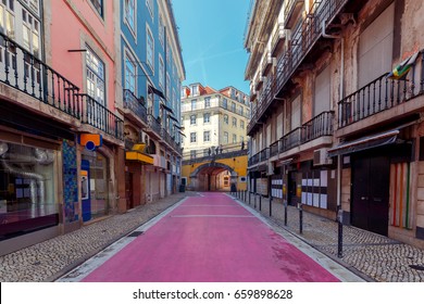 Lisbon. Pink Street.