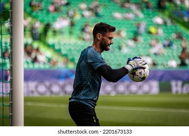 Lisbon, Portugal - 09 13 2022: UEFA Champions League Game Between Sporting CP And Tottenham Hotspur F.C; Hugo Lloris During Warm Up