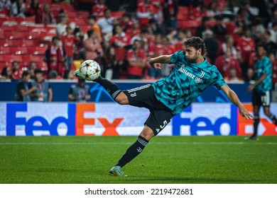 Lisbon, Portugal - 10 25 2022: UCL Game Between SL Benfica And Juventus FC; Manuel Locatelli During Warm Up