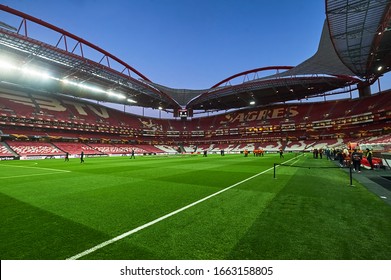 Lisbon, Portugal - February 27, 2020: Estadio Da Luz Before Match Europa League