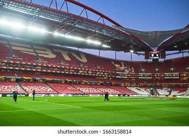 Lisbon, Portugal - February 27, 2020: Estadio Da Luz Before Match Europa League