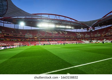 Lisbon, Portugal - February 27, 2020: Estadio Da Luz Before Match Europa League