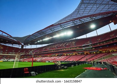 Lisbon, Portugal - February 27, 2020: Estadio Da Luz Before Match Europa League