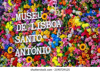 Lisbon, Portugal - July 21st 2022: A Sign At The Entrance To The Museum Of Saint Anthony, Also Known As Museu De Lisboa Santo Antonio, In The City Of Lisbon, Portugal.