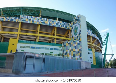 LISBON, PORTUGAL - JUNE 13, 2019: Exterior View Of Estádio José Alvalade In Lisbon, Portugal