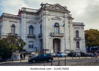 Lisbon, Portugal - November 6, 2018: Exterior Of Nova Medical School Building In Lisbon City