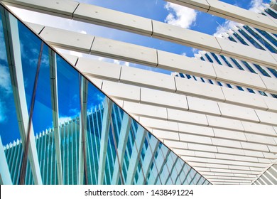 Lisbon, Portugal-May 20, 2019: Modern Architecture Of Lisbon, EDP, Portugal Energy Building