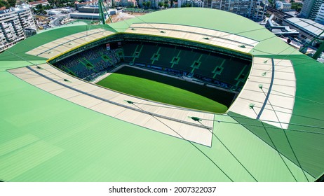 Lisbon,Portugal July 2021.Aerial View Of The José Alvalade Stadium, Home Of Sporting Clube Portugal.Portuguese, Eclectic And Multisport Club, Founded On July 1, 1906. 