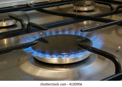 Lit Gas Oven Hob