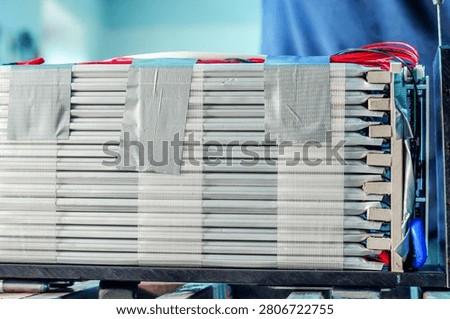 Lithium battery pack assembly with connected cells and wiring for electric bicycle, electric vehicle and modern energy storage technology.