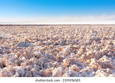 Lithium Reserves In The Salar De Atacama At The Atacama Desert In Chile.