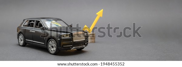 Lithuania - Kaunas 02.2021. Rising cost of new\
and used cars, rising car sales, rising costs of insurance and car\
loans. Rising car\
prices.