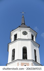 Lithuania, Vilnius, Fragment Of The Bell Tower Of The Cathedral