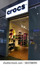 LITHUANIA-FEB 20: CROCS Store On February 20,2017 In Lithuania.Crocs, Inc. Is A Shoe Manufacturer.