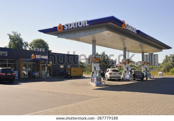 Lithuaniajuly 04statoil Fuel Gas Station On Stock Photo Edit Now