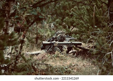 Lithuanian Soldiers With 84 Mm Recoilless Anti Tank Gun