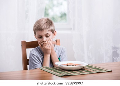 Littile Boy Doesnt Want Eat Soup Stock Photo 335893997 | Shutterstock