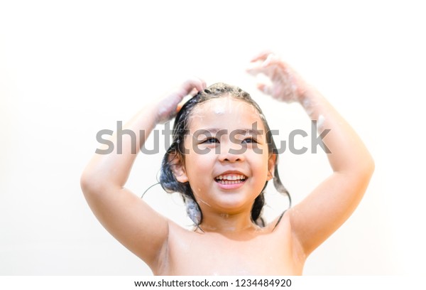 Young Asian Teen Girls Shower