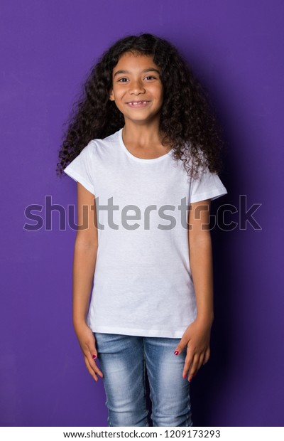 Little African American Girl Long Curly Stock Photo Edit Now