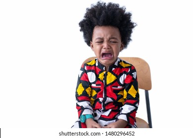 Little African Boy Crying Bitterly