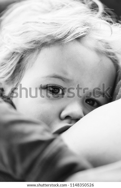 Little Baby Boy Blonde Hair Sucking Stock Photo Edit Now 1148350526