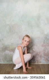 Similar Images, Stock Photos & Vectors of Little ballet dancer sitting ...