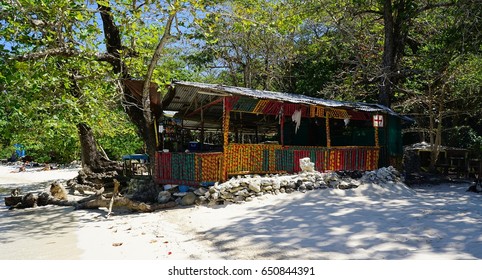 Little Beach Bar And Food Shop In Jamaica