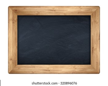 Little Blackboard With Wooden Bamboo Frame