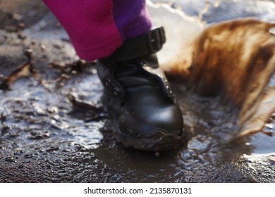 Little Boot Stomping In The Puddle