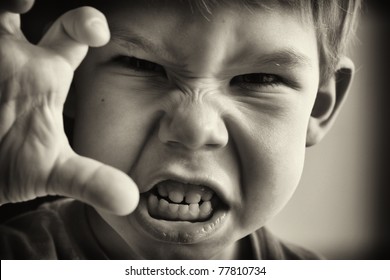 A Little Boy In Anger