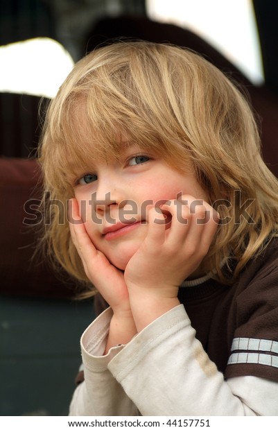 Little Boy Blond Hair Stock Photo Edit Now 44157751