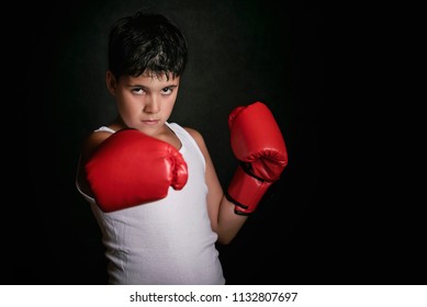 Confident Boxer Portrait Red Boxing Gloves Stock Photo (Edit Now) 762634324