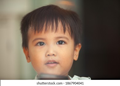 Portrait Cute Little Boy Smiling Face Stock Photo (Edit Now) 1091114618 pic image